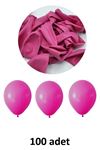 Fuşya Balon 12" - 30 cm Lateks Fuşya Renk Balon 100'lu Paket