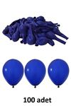 Lacivert Balon 12" - 30 cm Lateks Lacivert Renk Balon 100'lu Paket